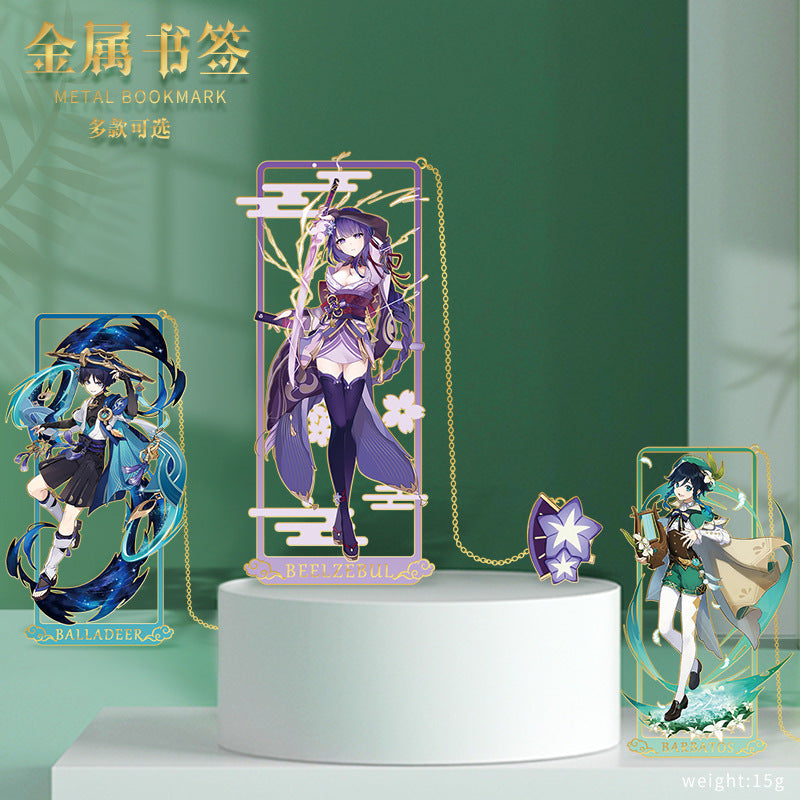 [Genshin Impact] [FAN MADE] Character Metal Bookmark