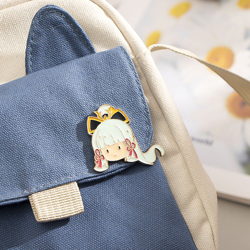 [Genshin Impact] [FAN MADE] Broche en émail de personnage