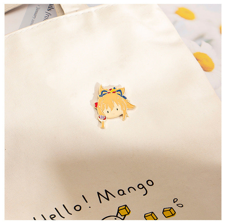 [Genshin Impact] [FAN MADE] Broche en émail de personnage
