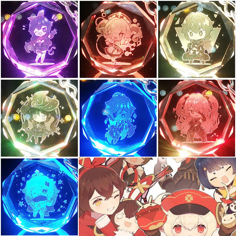 [Genshin Impact] [FAN MADE] Crystal Keychain