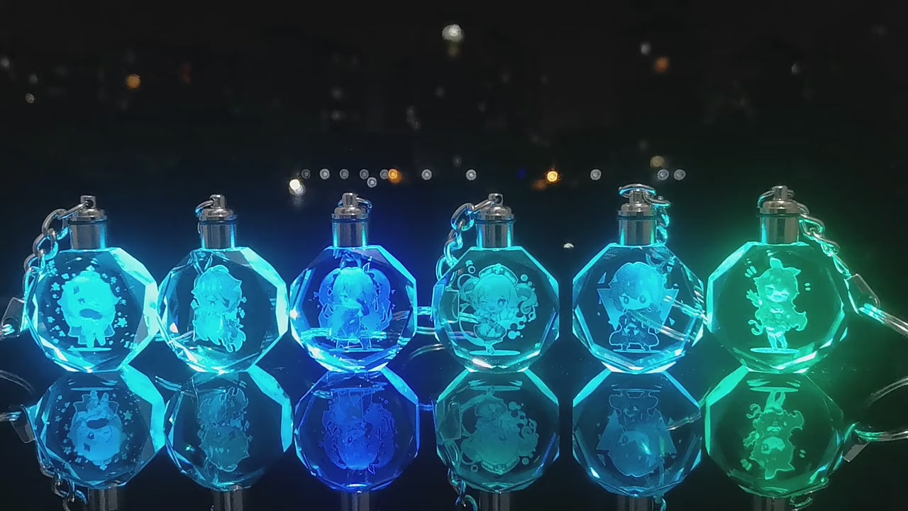 [Genshin Impact] [FAN MADE] Porte-clés en cristal