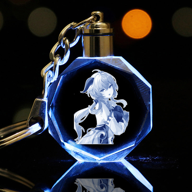 [Genshin Impact] [FAN MADE] Crystal Keychain
